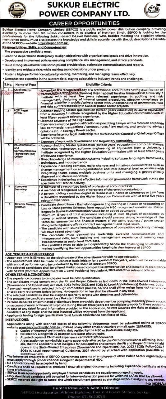 Chief Internal Auditor